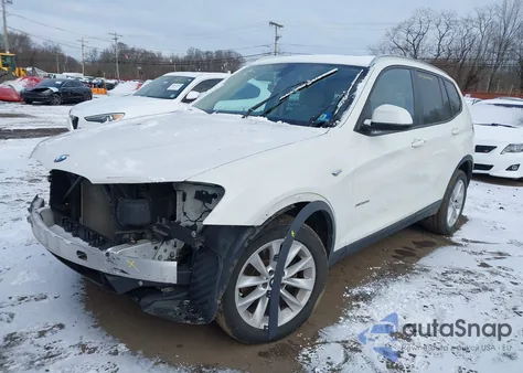 2017 BMW X3 xDrive28I z USA, uszkodzony, nr VIN 5UXWX9C55H0D97929